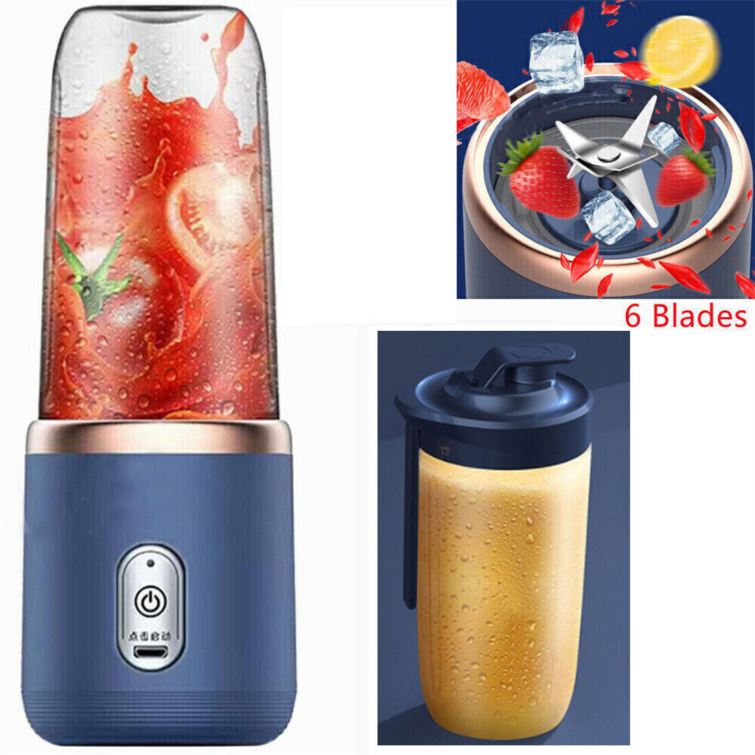 [vendor] Electric Mini Juice Maker Portable Blender Smoothie