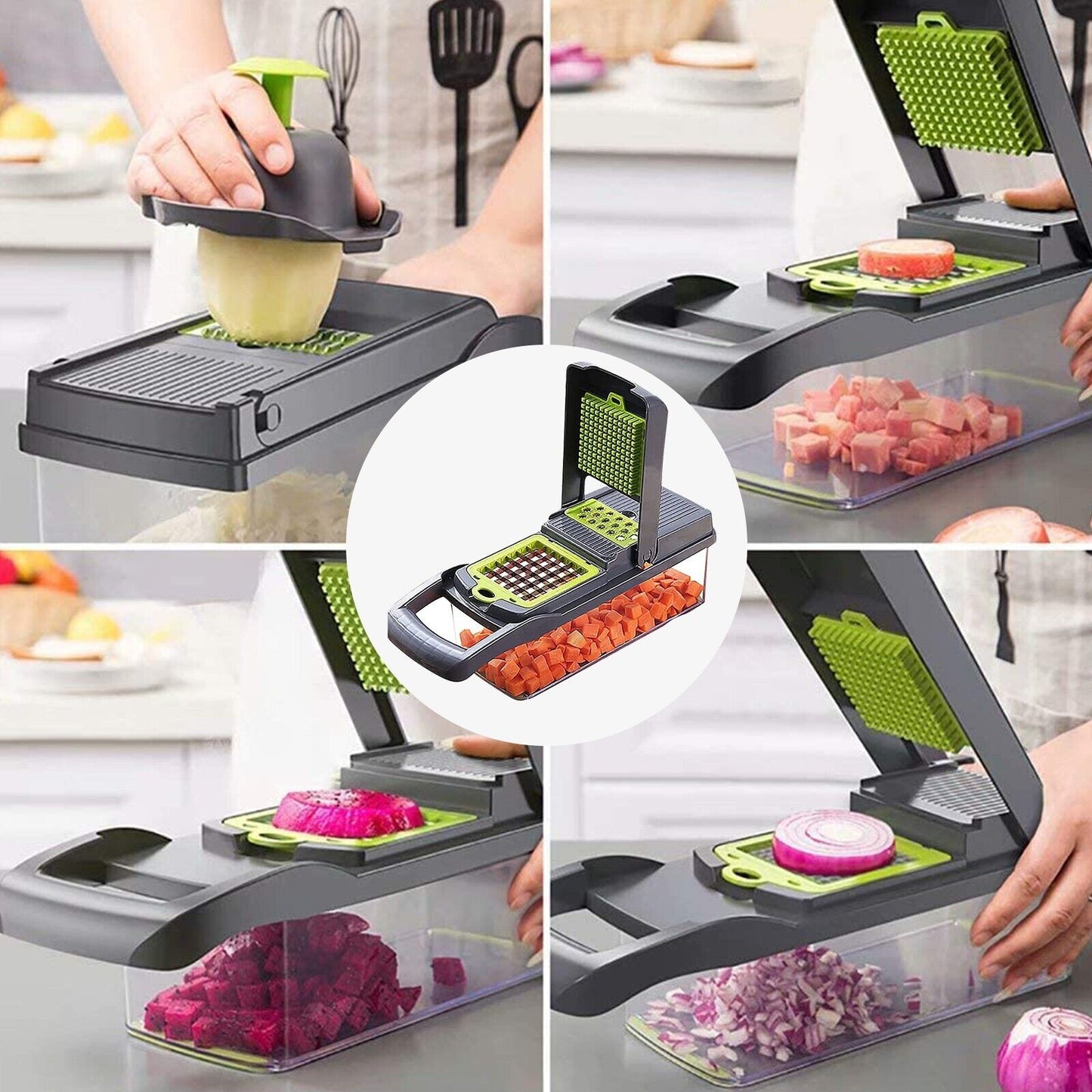 [vendor] 16 In 1 Vegetable Chopper, Salad Fruit Vegetable Food