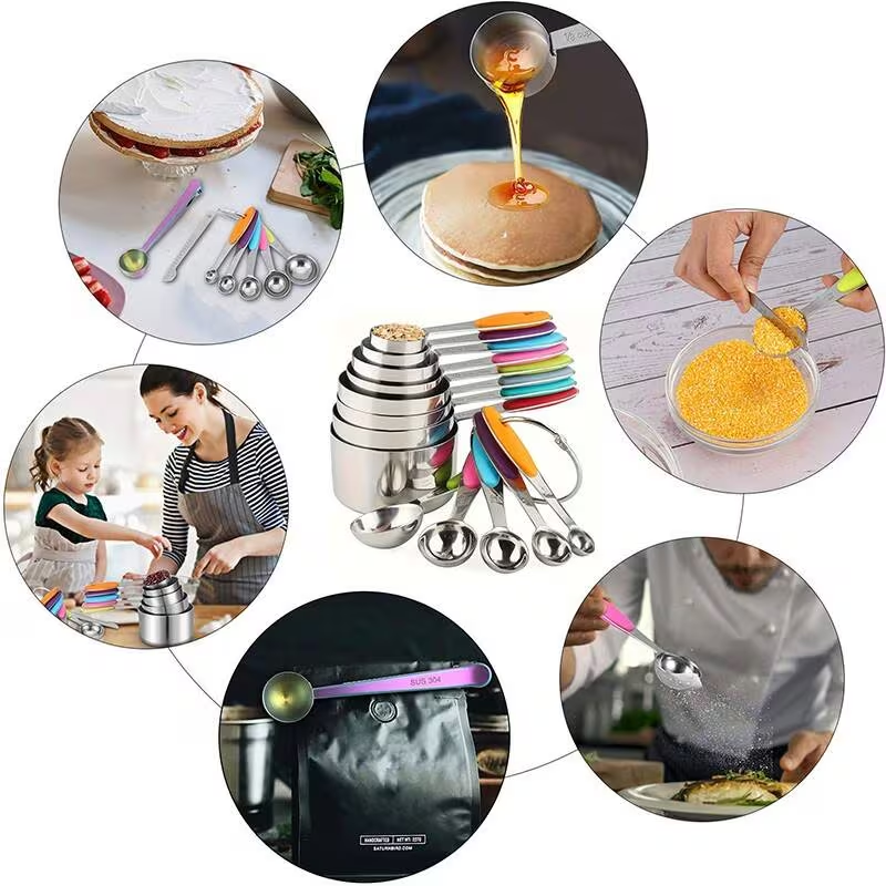 [vendor] Measuring Spoons And Cups 13-Piece Premium Set,
