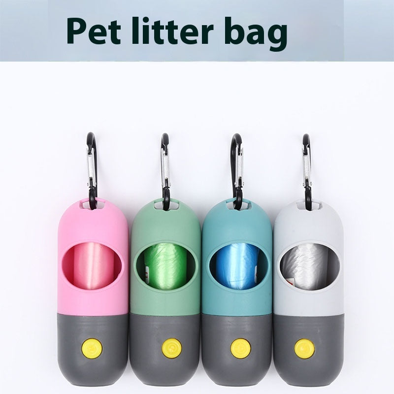 [vendor] Led Light Pet Waste Bag Dispenser For Dogs Cats Dog Poop Scooper