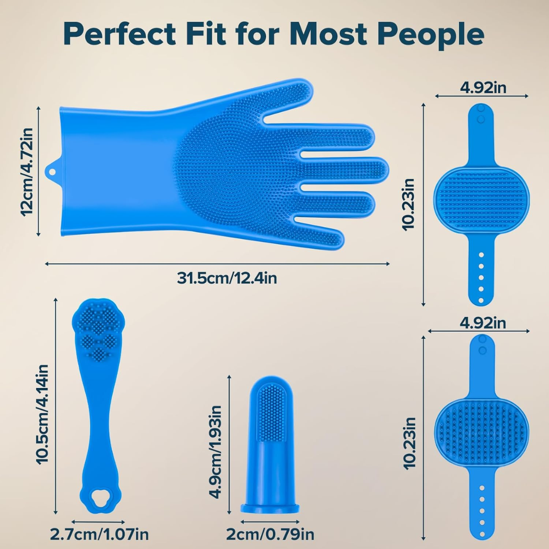 [vendor] 6PCS Grooming Bath Supplies For Dogs, Cats Dog Washing Gloves Dog