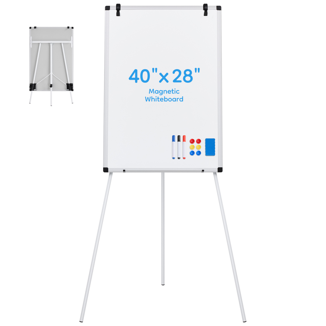 [vendor] 36x24 Magnetic Portable Whiteboard With Adjustable