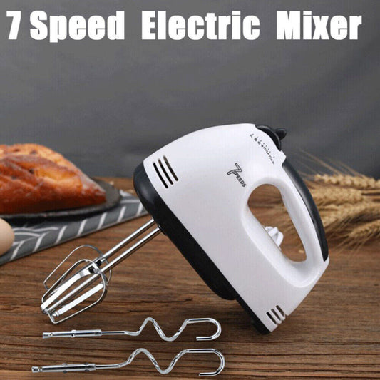 [vendor] Electric Handheld Whisk 7 Speed Hand Mixer Kitchen Egg