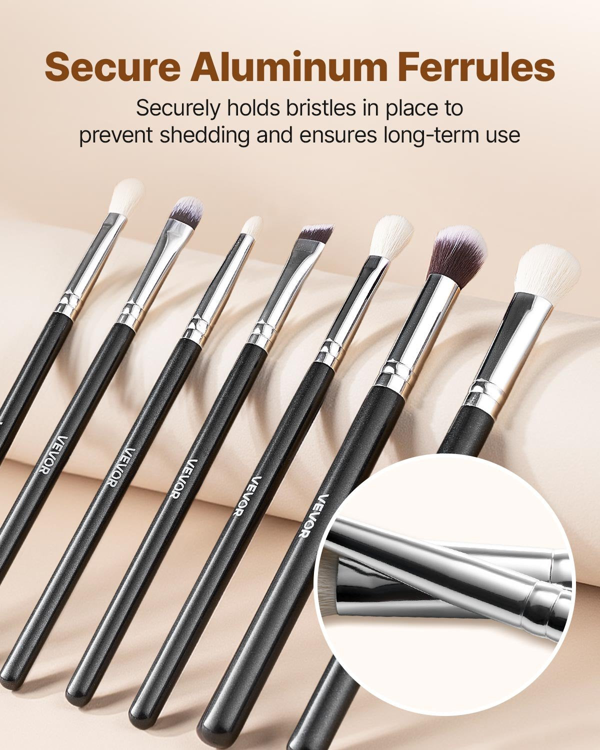 [vendor] 15-Piece Makeup Brush Set For Foundation Blending