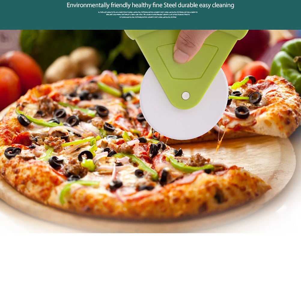 [vendor] Plastic Pizza Wheels Cutter Pizza Slicing Tool Cake