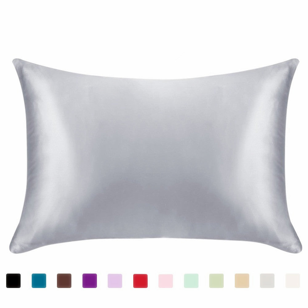 [vendor] Pillowcase Satin Solid Color Simulation Silk Single