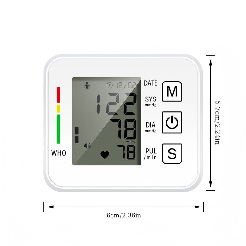 [vendor] White Portable Blood Pressure Monitor With Integrated