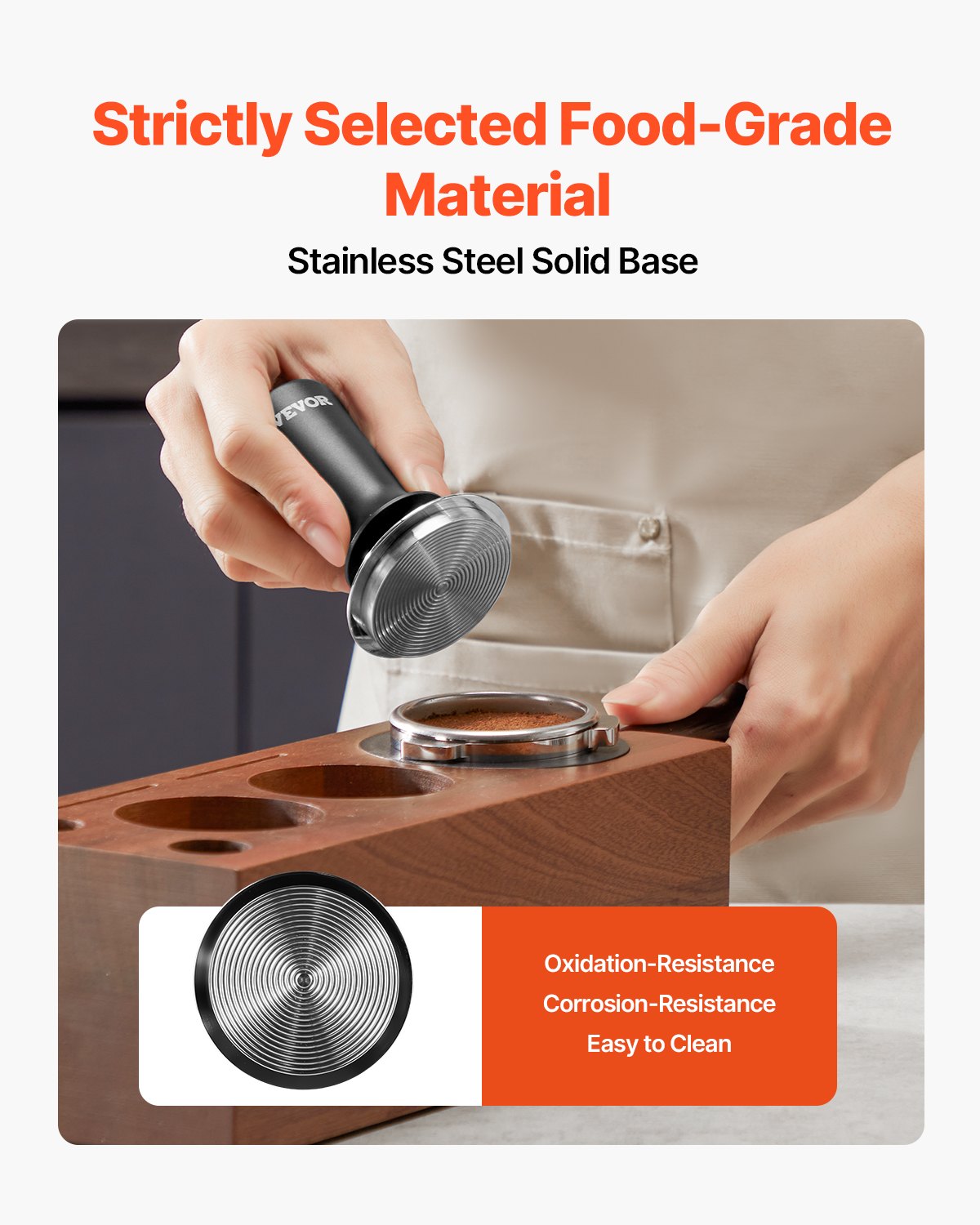 [vendor] Espresso Tamper 51mm, Spring Loaded Coffee Tamper, 30