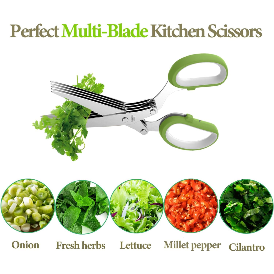 [vendor] 2026 Upgraded Stainless Steel Herb Scissors Multi-Blade