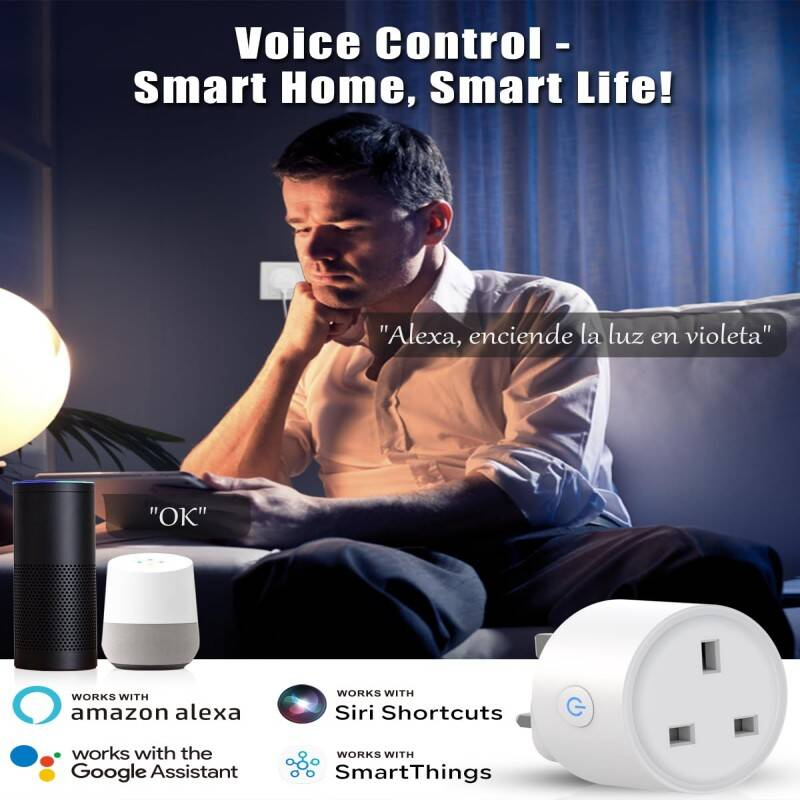 [vendor] Smart Plug 2 Pack, WiFi Alexa Plug, Voice Control &
