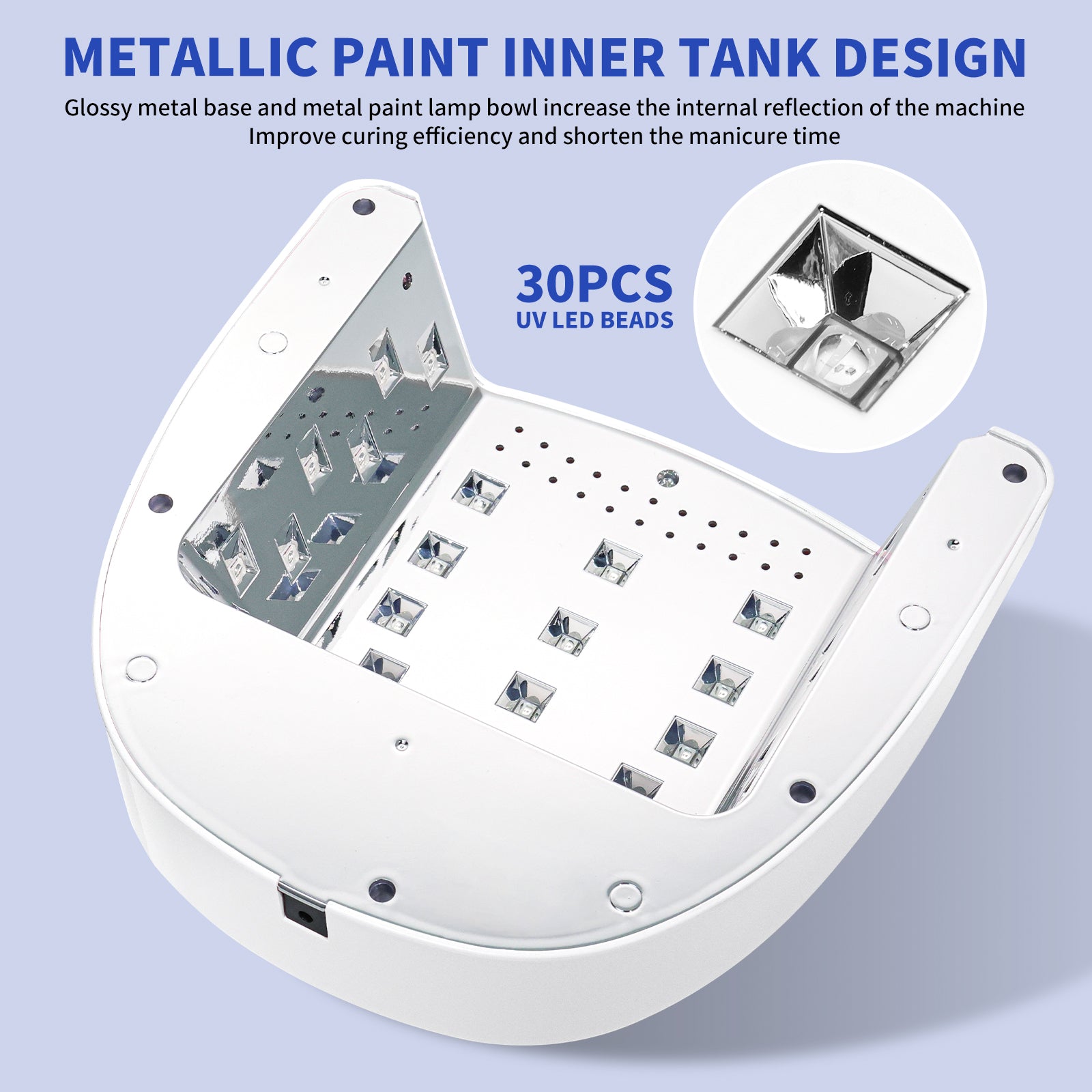 [vendor] Rechargeable UV LED Nail Lamp, Cordless Nail Lamp For
