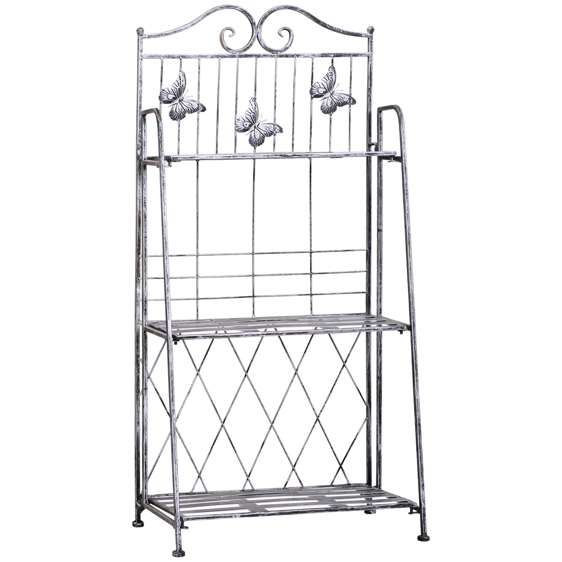 [vendor] 3 Tier Plant Stand Indoor Outdoor, Metal Plant Shelf