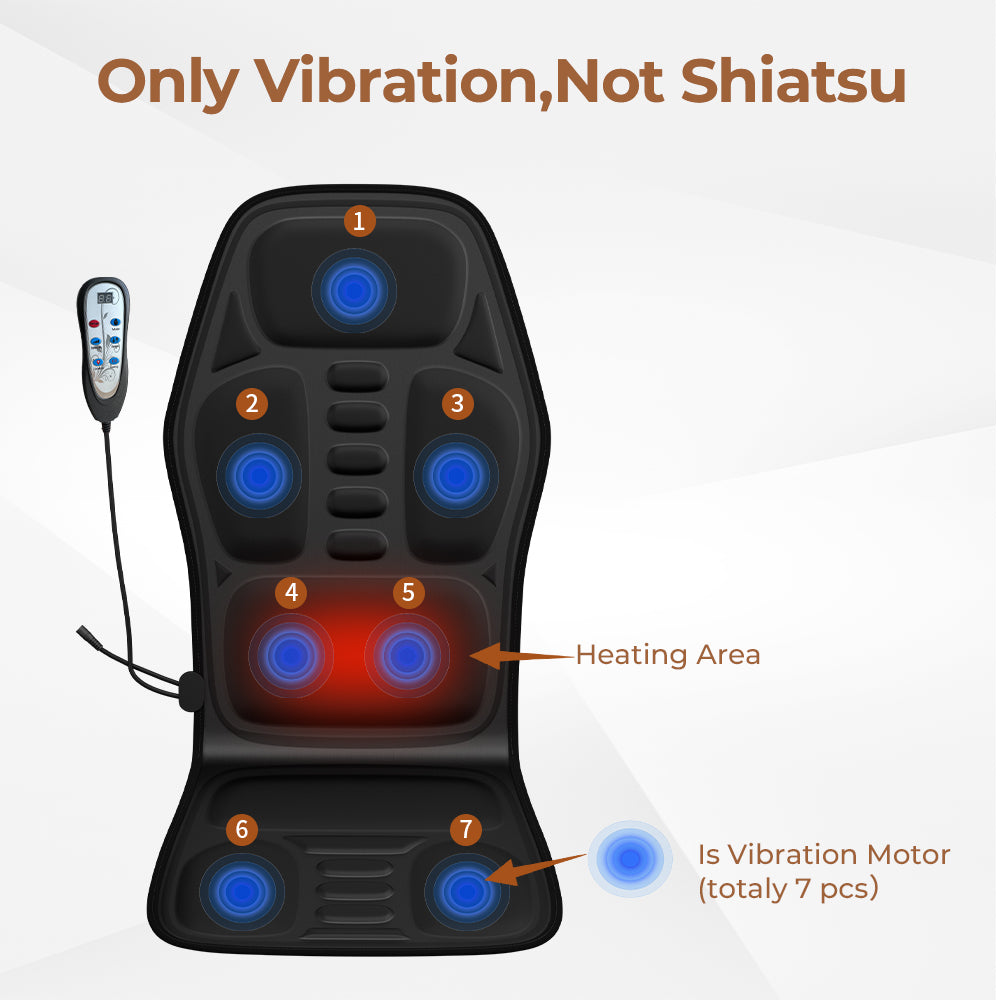 [vendor] Massage Chair Pad,Back Massage With Heat,Massage Pad