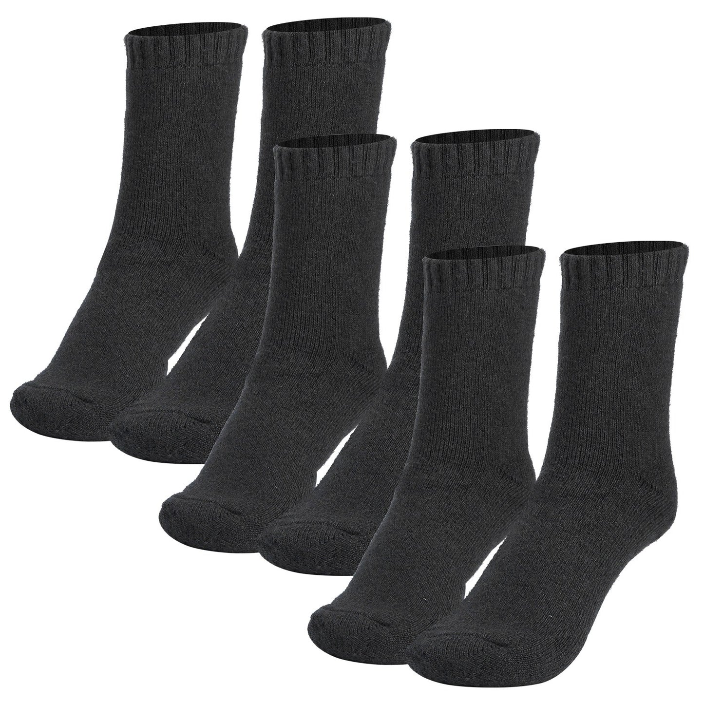 [vendor] 3 Color Options -- 3 Pairs Men Warm Wool Socks Soft Cozy