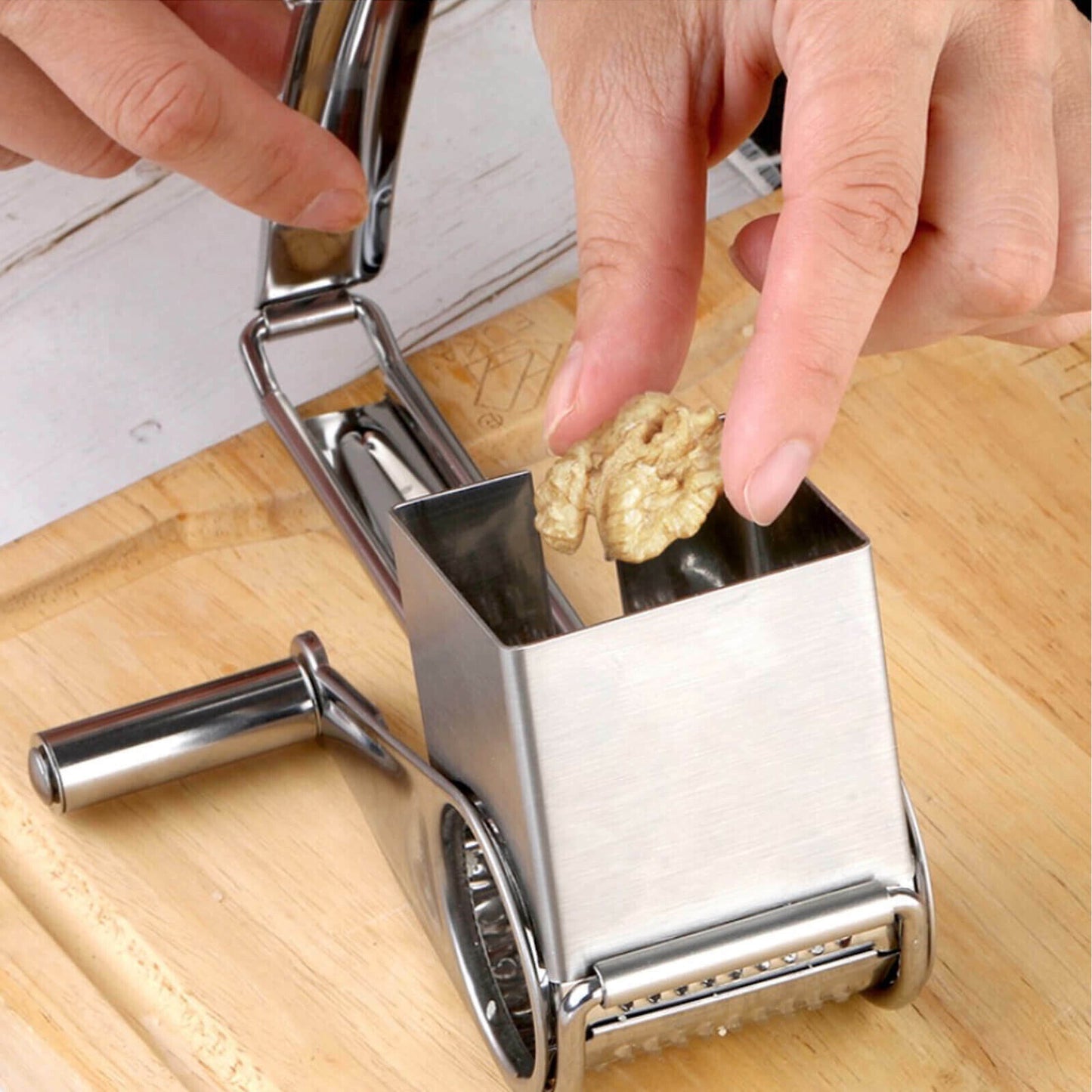[vendor] 4PCS Stainless Steel Multifunction Rotary Cheese Grater