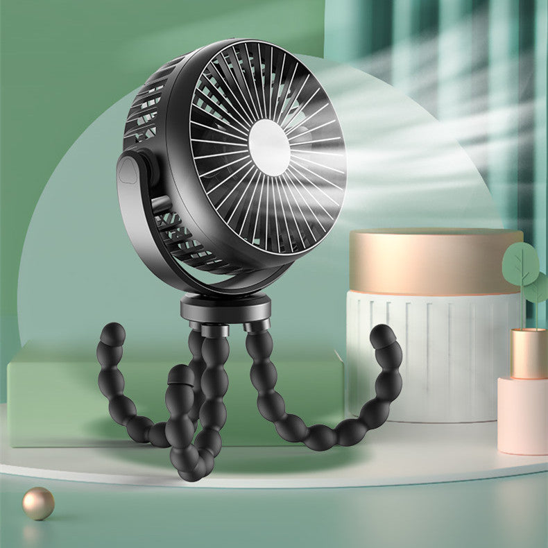 [vendor] Octopus Stroller Deformation Portable Handheld USB Fan