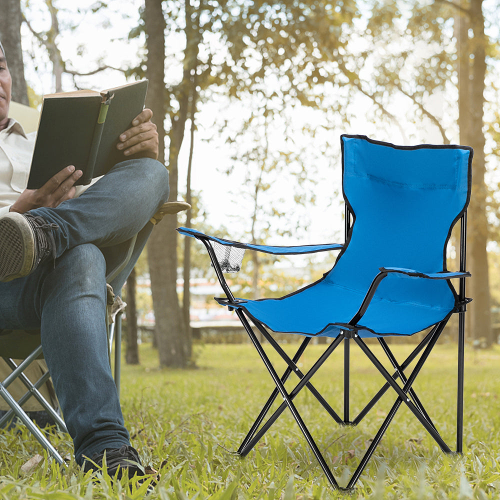 [vendor] 32 X19x31in Blue Camping Chair