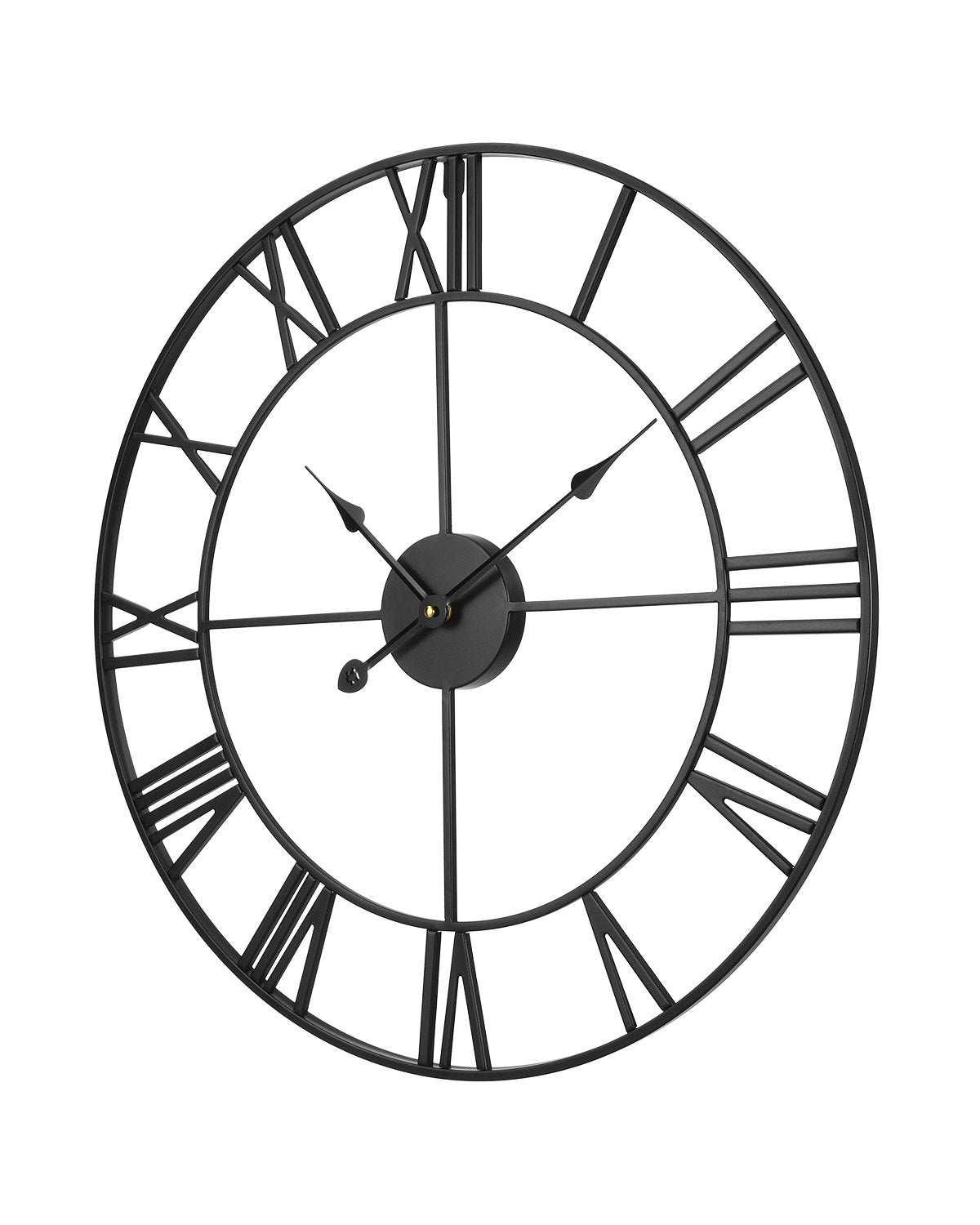 [vendor] Wall Clock, 24 In Wall Clock Roman Numerals, Battery