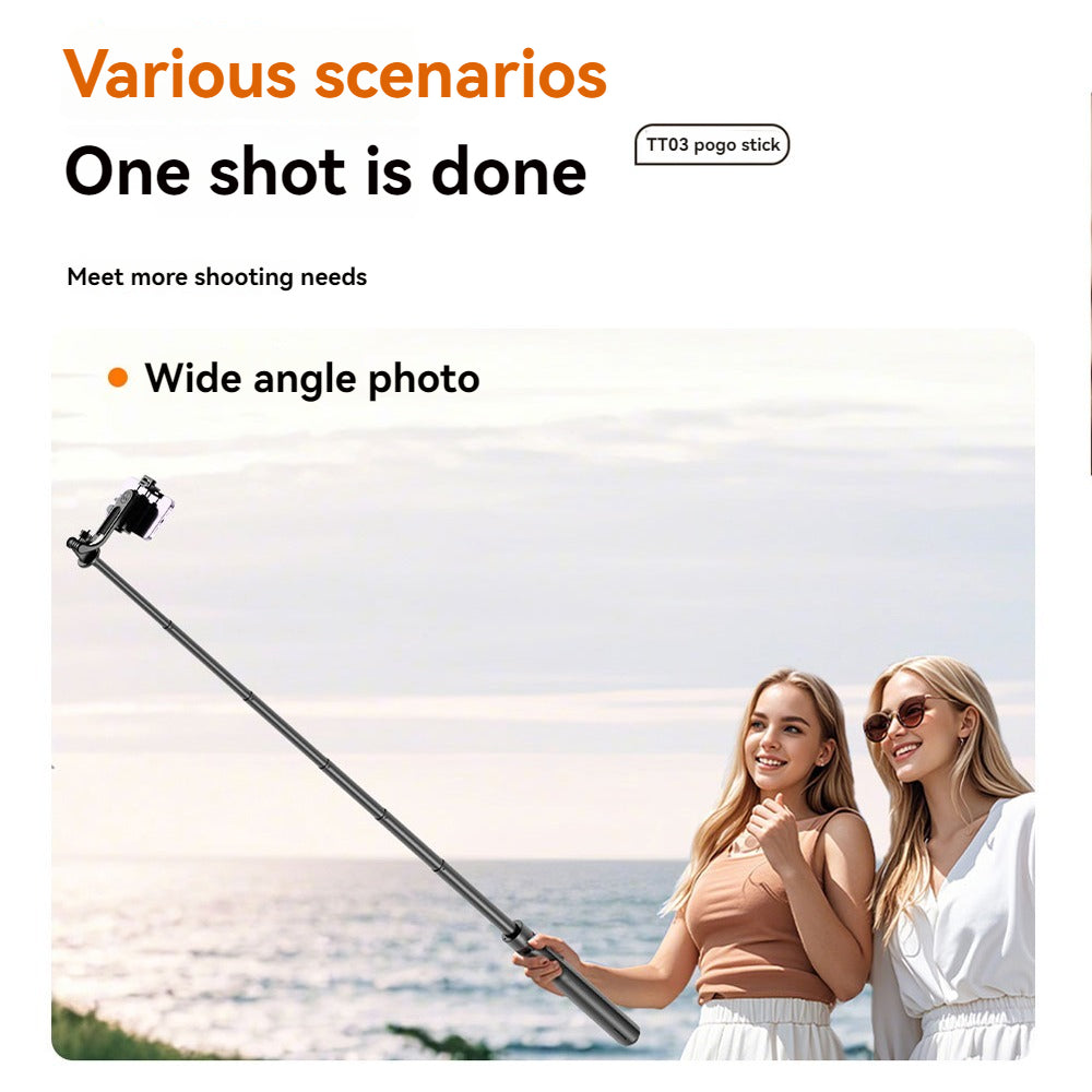 [vendor] Selfie Stick Tripod With Fill Light, Extendable Phone