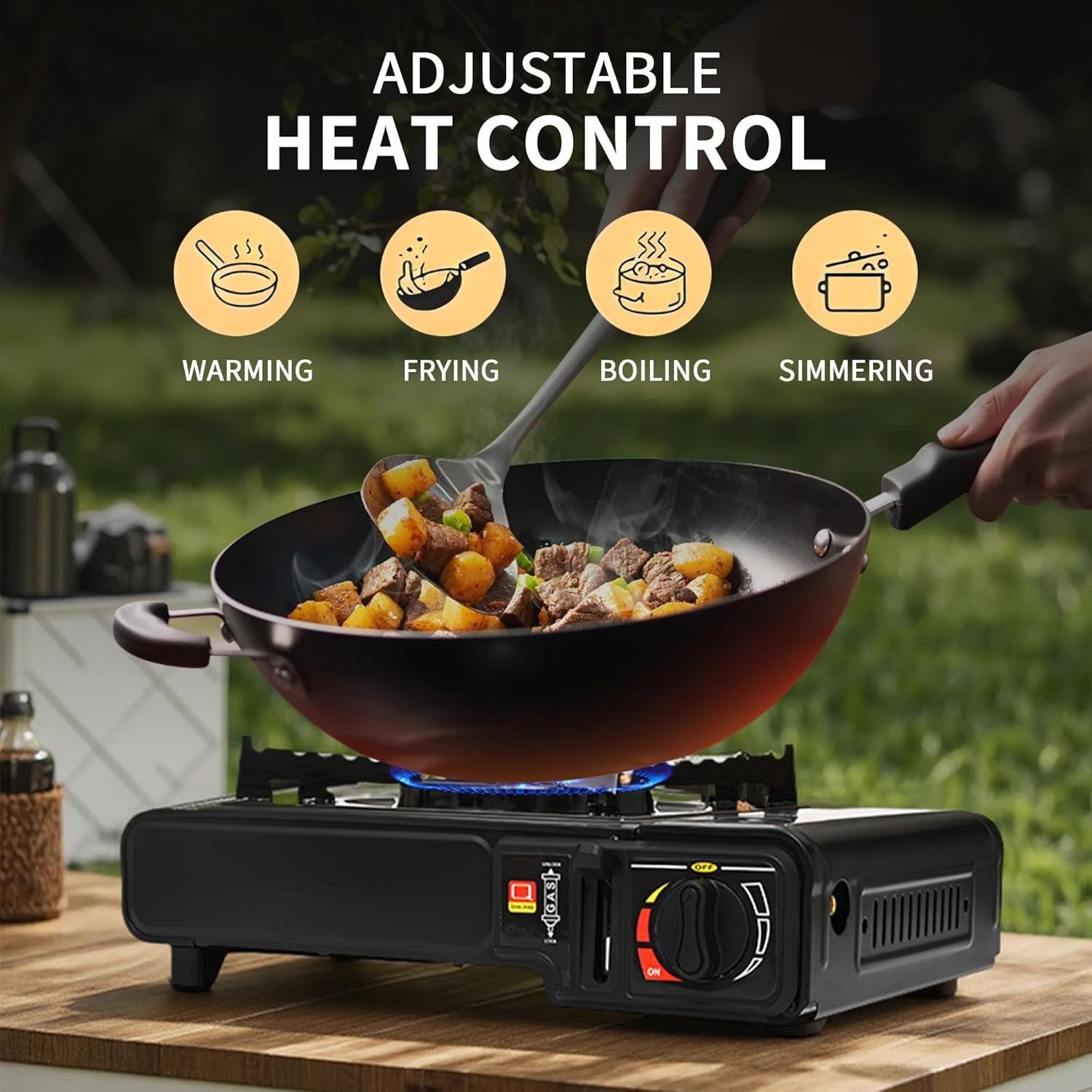 [vendor] Outdoor Camping Butane Gas Stove Portable Single Burner