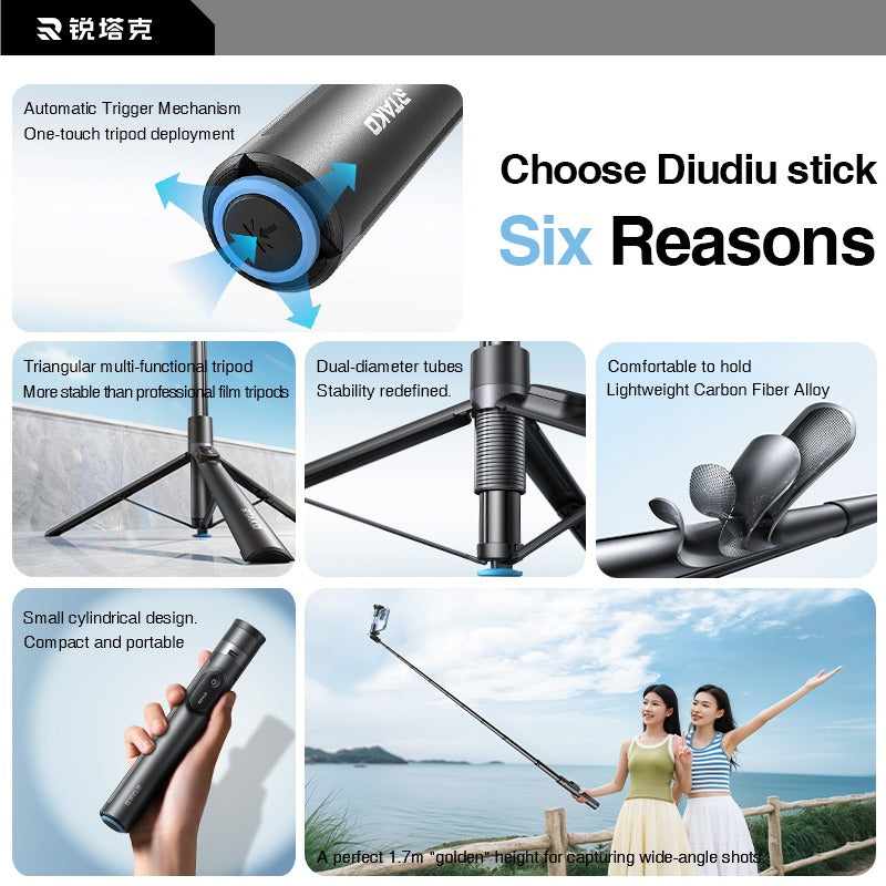 [vendor] 67 Inch Selfie Stick Tripod With Remote, Auto Open Phone