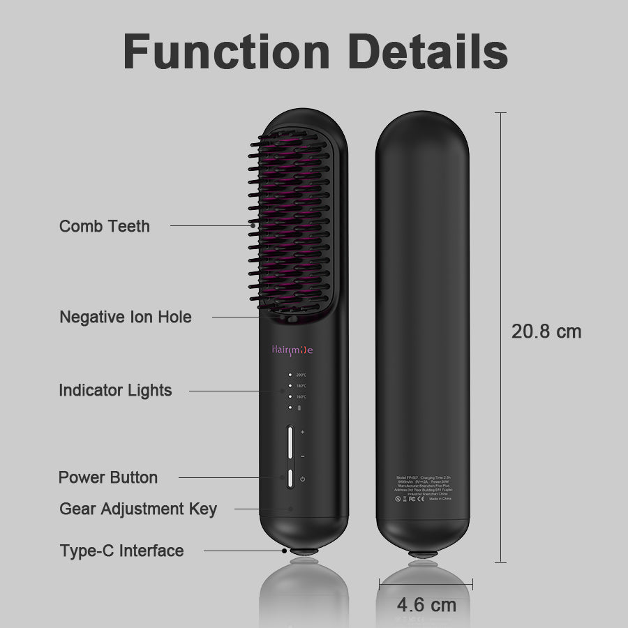 [vendor] Portable USB Rechargeable Cordless Men Beard Hair