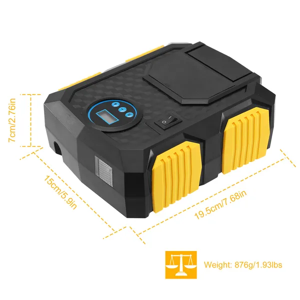 [vendor] Tire Inflator 12V DC 120W 150PSI Tire W LCD Electric Air