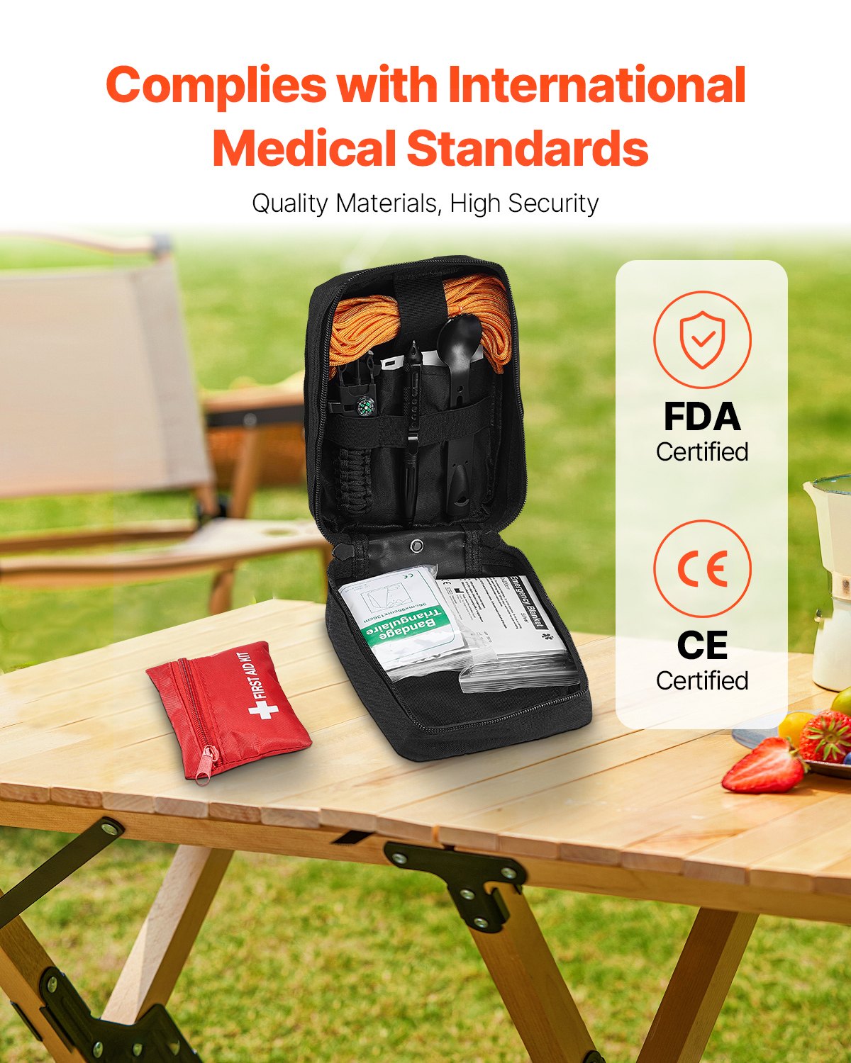 [vendor] Survival First Aid Kit 250 Pieces Emergency Medical