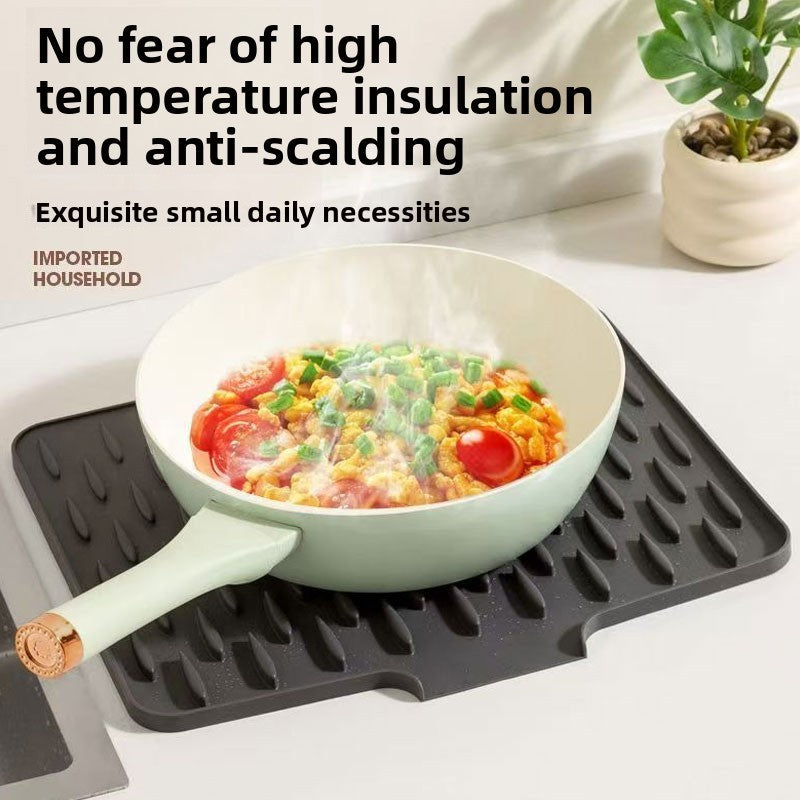 [vendor] Silicone Dish Drying Mat, Heat-Resistant & Non-Slip Mat