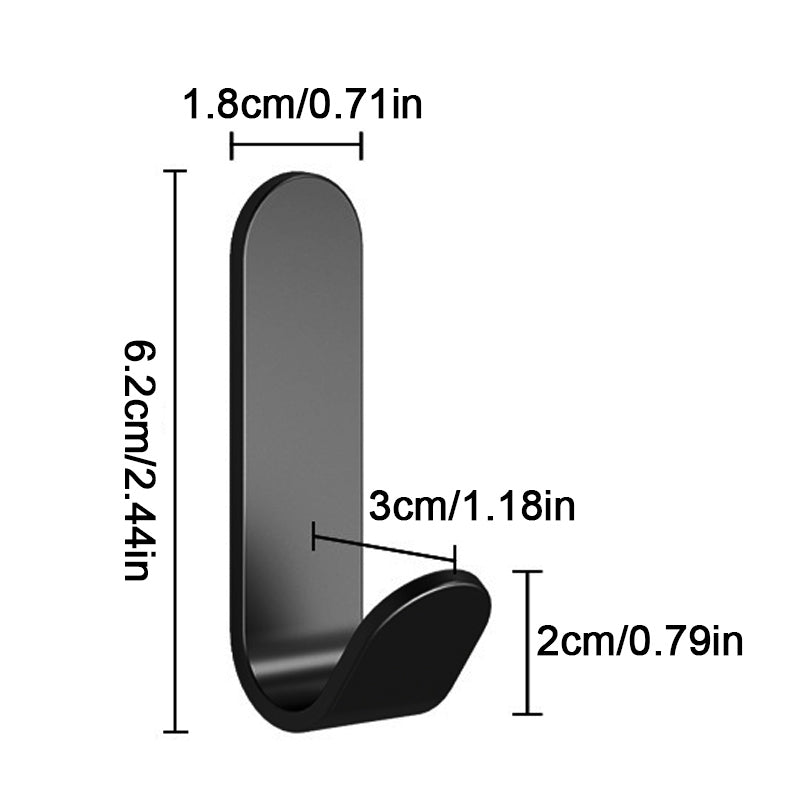 [vendor] 10PCS Self Adhesive Hooks Stick On Wall Door Hooks