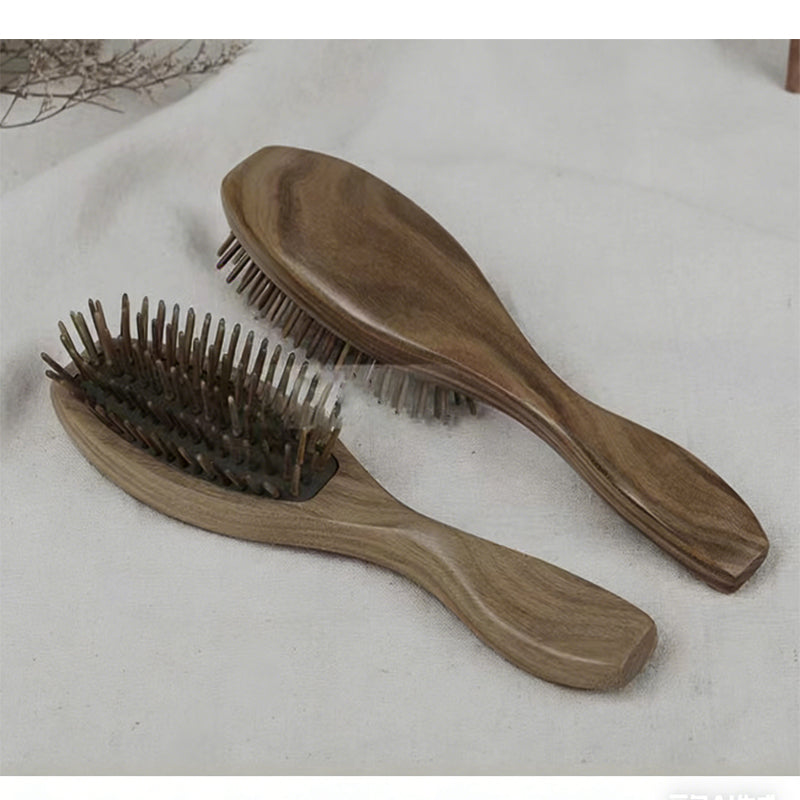 [vendor] Natural Green Sandalwood Massage Comb, Hair Comb, Wooden