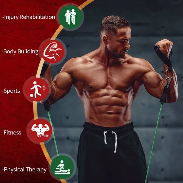 [vendor] 5 PC Set Resistance Band Resistance Bands, Exercise