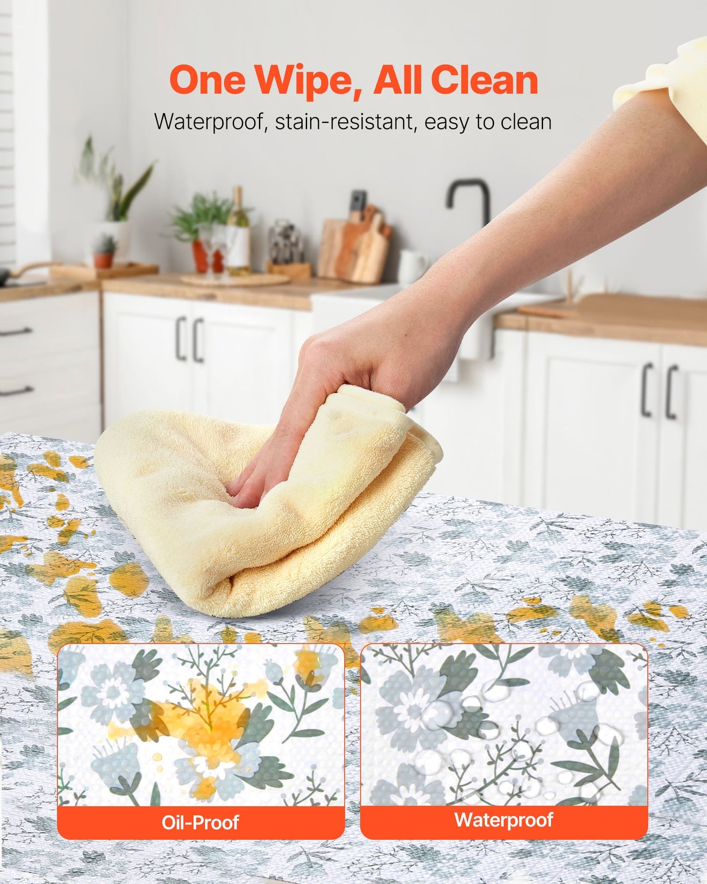 [vendor] Classic Floral Drawer And Shelf Liner For Kitchen
