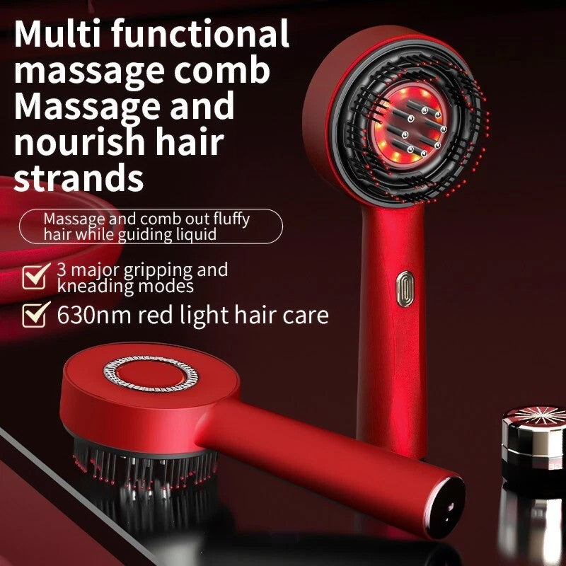 [vendor] Electric Scalp Massage Comb Hair Growth Red Light