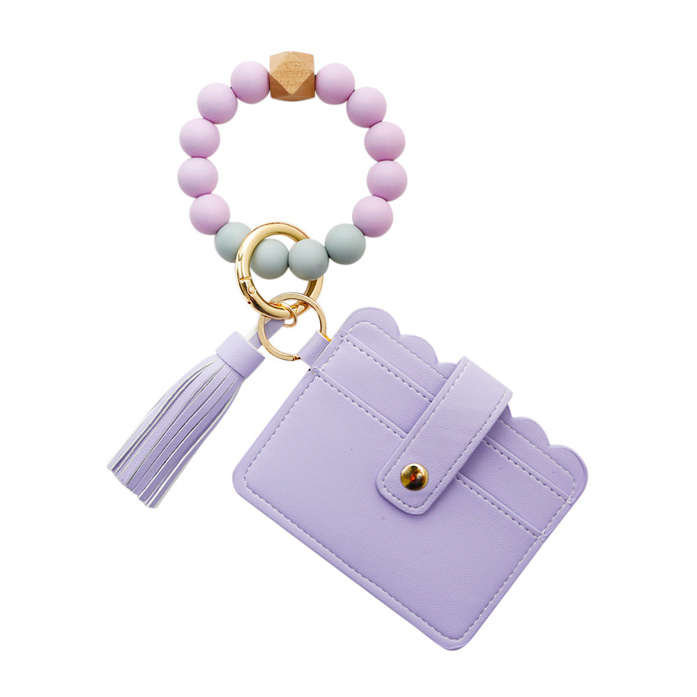 [vendor] Silicone Bracelet Wrist Keychain Pendant