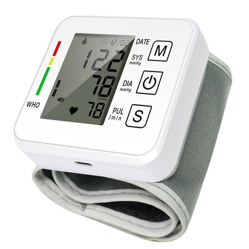 [vendor] White Portable Blood Pressure Monitor With Integrated
