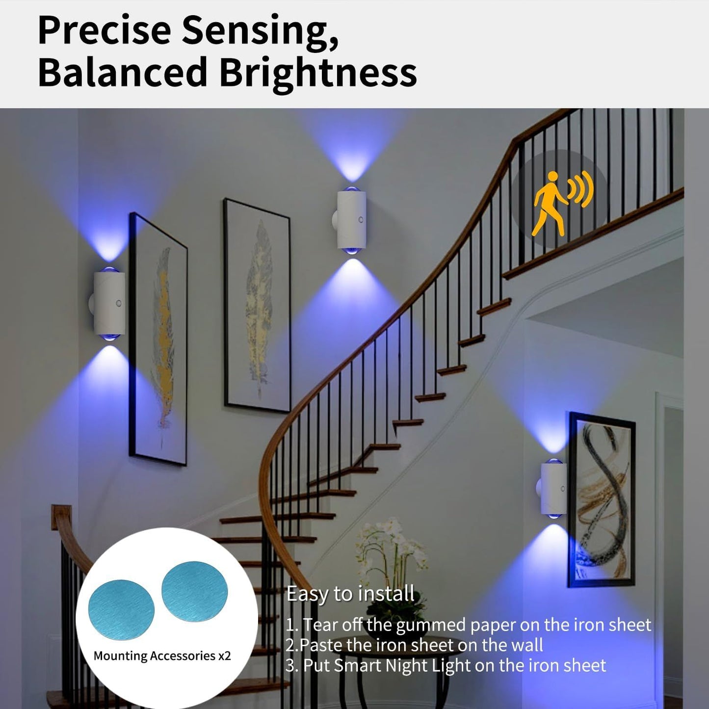 [vendor] Rechargeable Motion Sensor Night Light, Magnetic LED