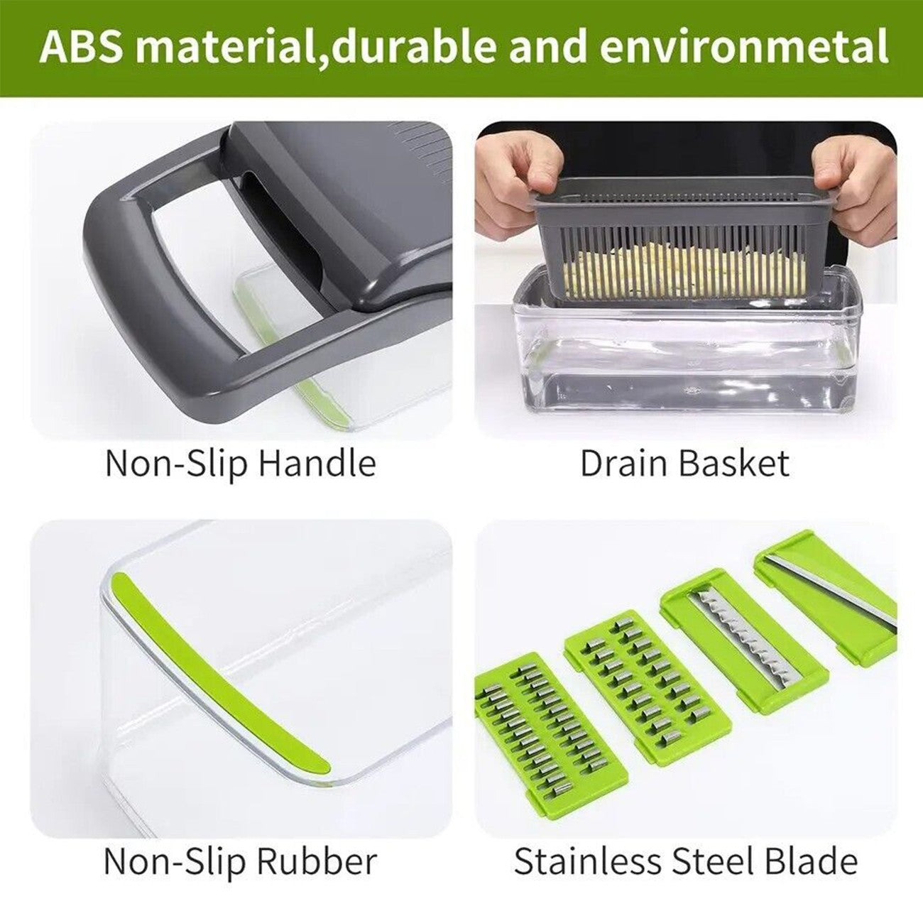 [vendor] Vegetable Chopper Salad Fruit Peeler Slicer 15 In 1