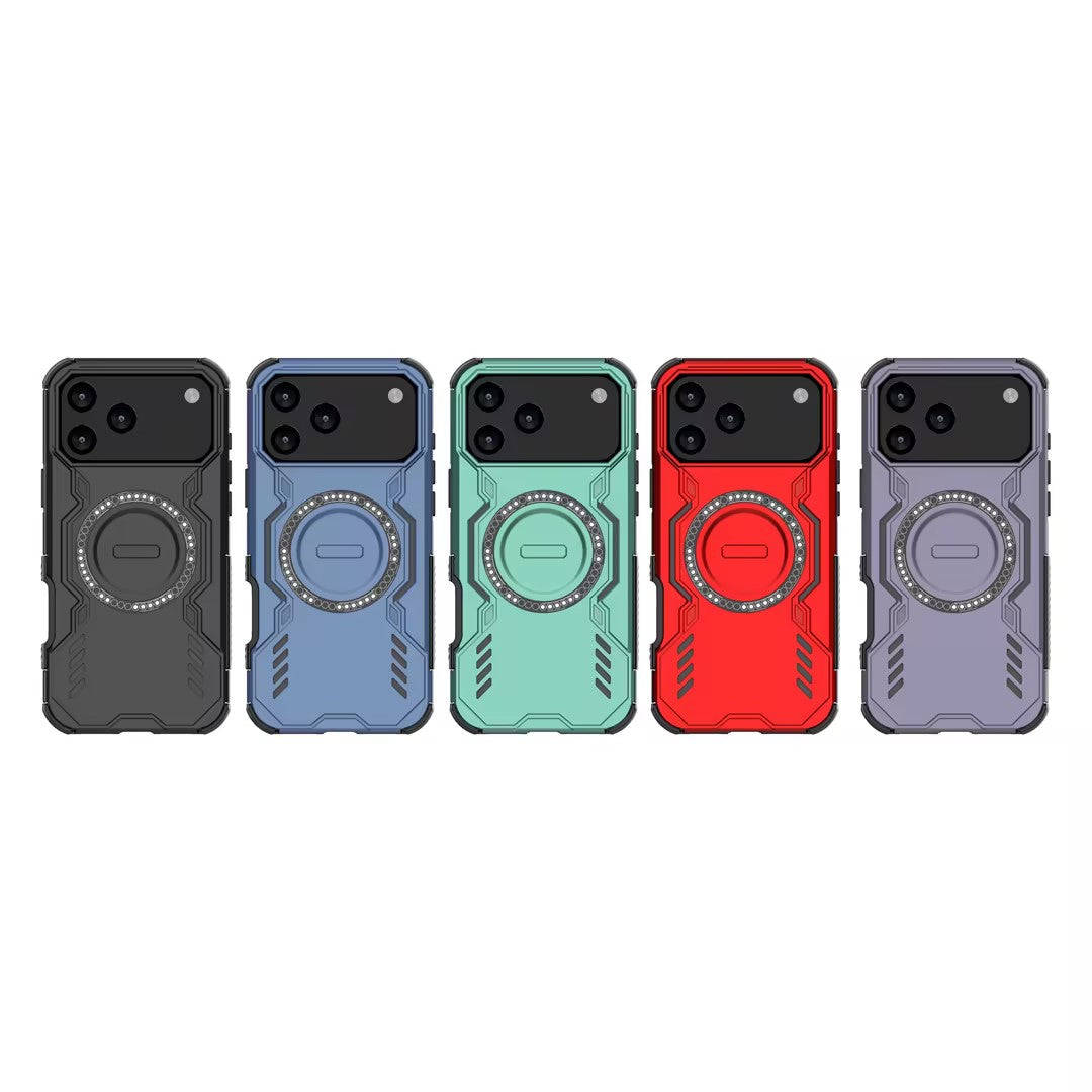 [vendor] For I Phone 17 Pro Phone Case Cover Shockproof Kickstand