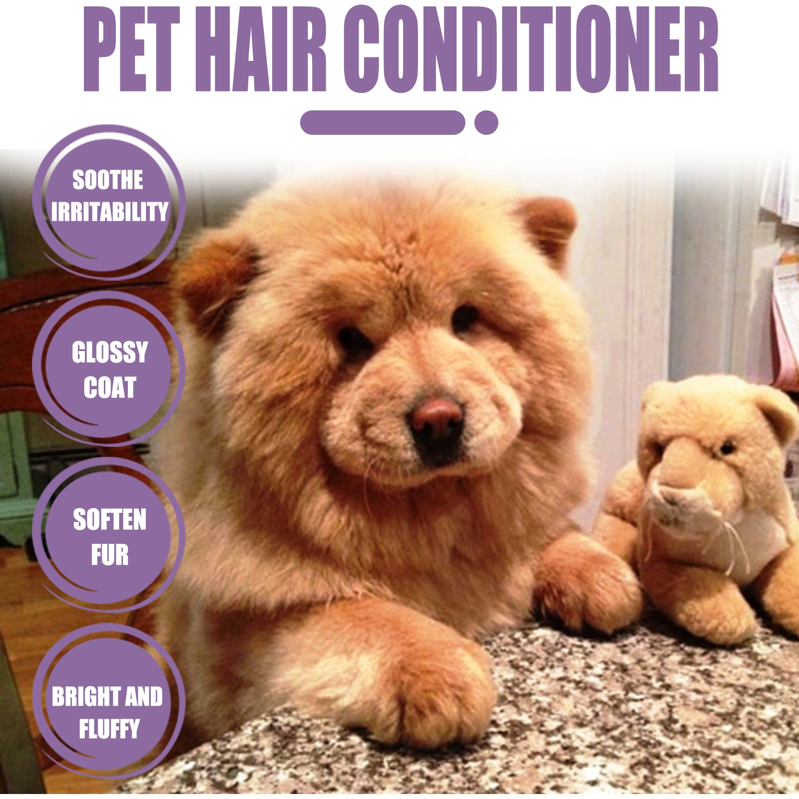 [vendor] Pet Hair Conditioner For Dogs Cats, Moisturizing Detangling Pet