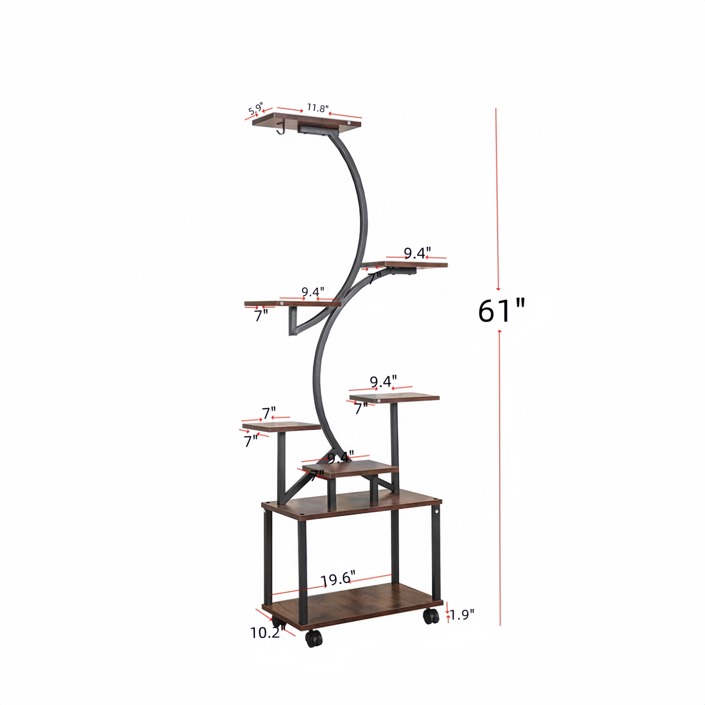 [vendor] Plant Stand With Grow Lights, 8 Tiered Indoor Plant