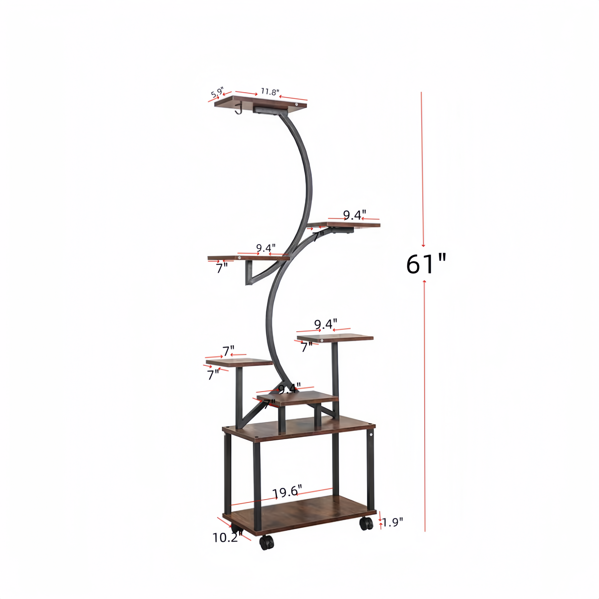 [vendor] Plant Stand With Grow Lights, 8 Tiered Indoor Plant