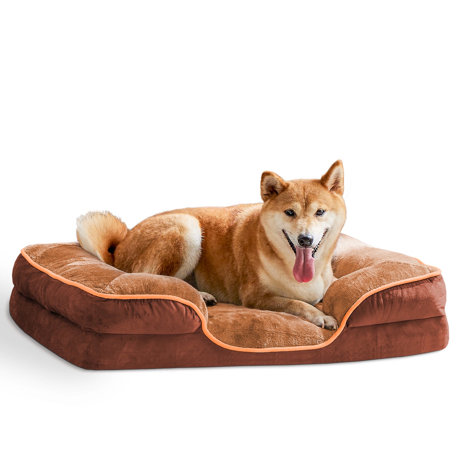 [vendor] Memory Foam Pet Bed For Small Dogs & Cats With Washable Removable Cover Non-Slip Base Waterproof Liner