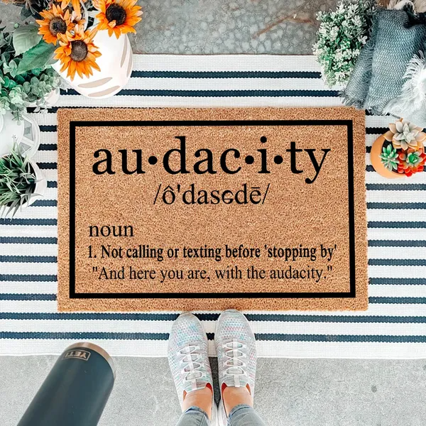 [vendor] Heavy Duty Natural Coir Welcome Doormat For Front Porch Entryway,