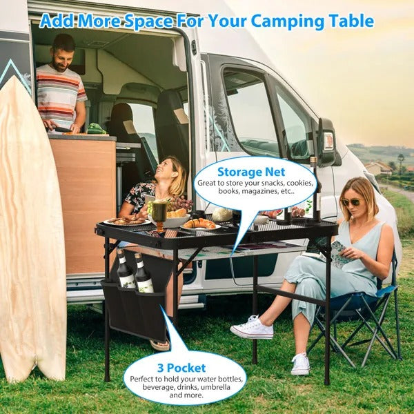[vendor] Hanging Storage Net For 35.43x23.62 Camping Table Under
