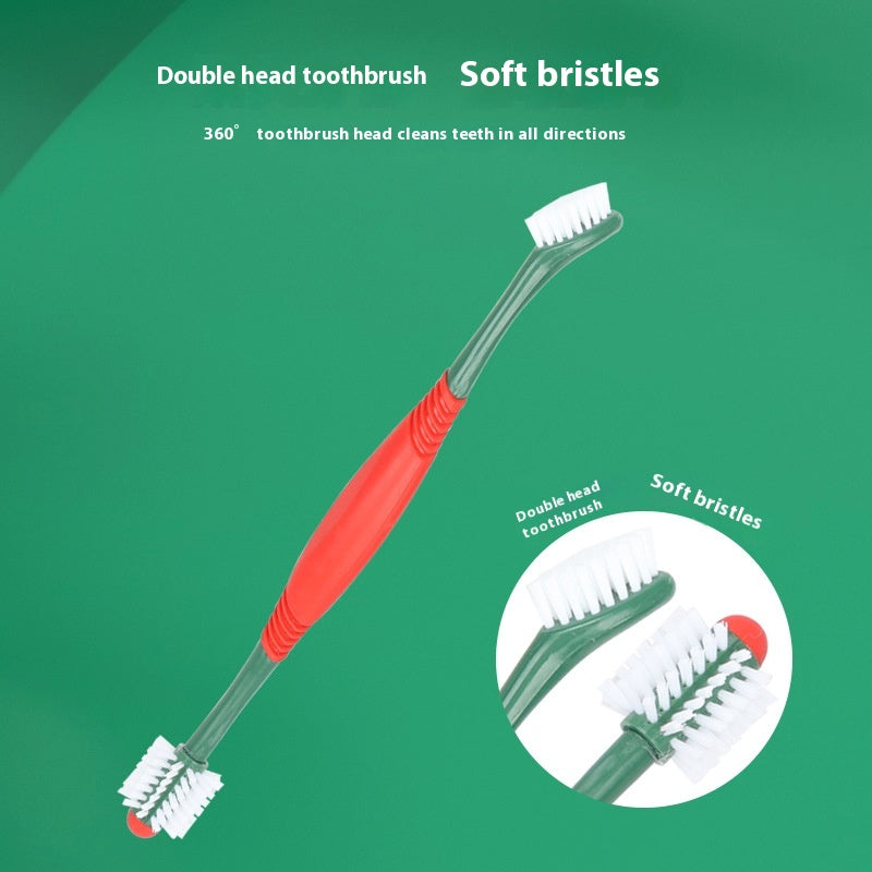 [vendor] Pet Toothpaste Toothbrush Set Cat And Dog Finger Stall Cleaning