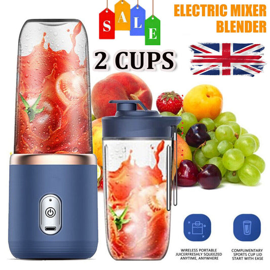 [vendor] Electric Mini Juice Maker Portable Blender Smoothie