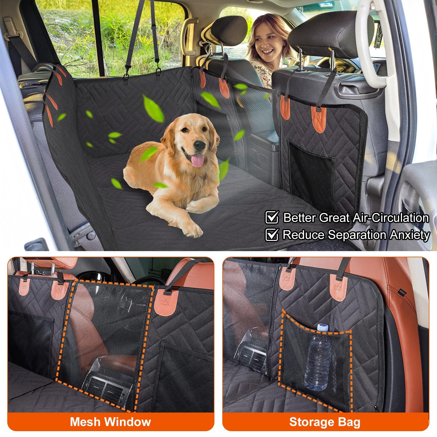[vendor] 1Pc Dog Car Seat Cover For Back Seat Waterproof Oxford Cloth Seat