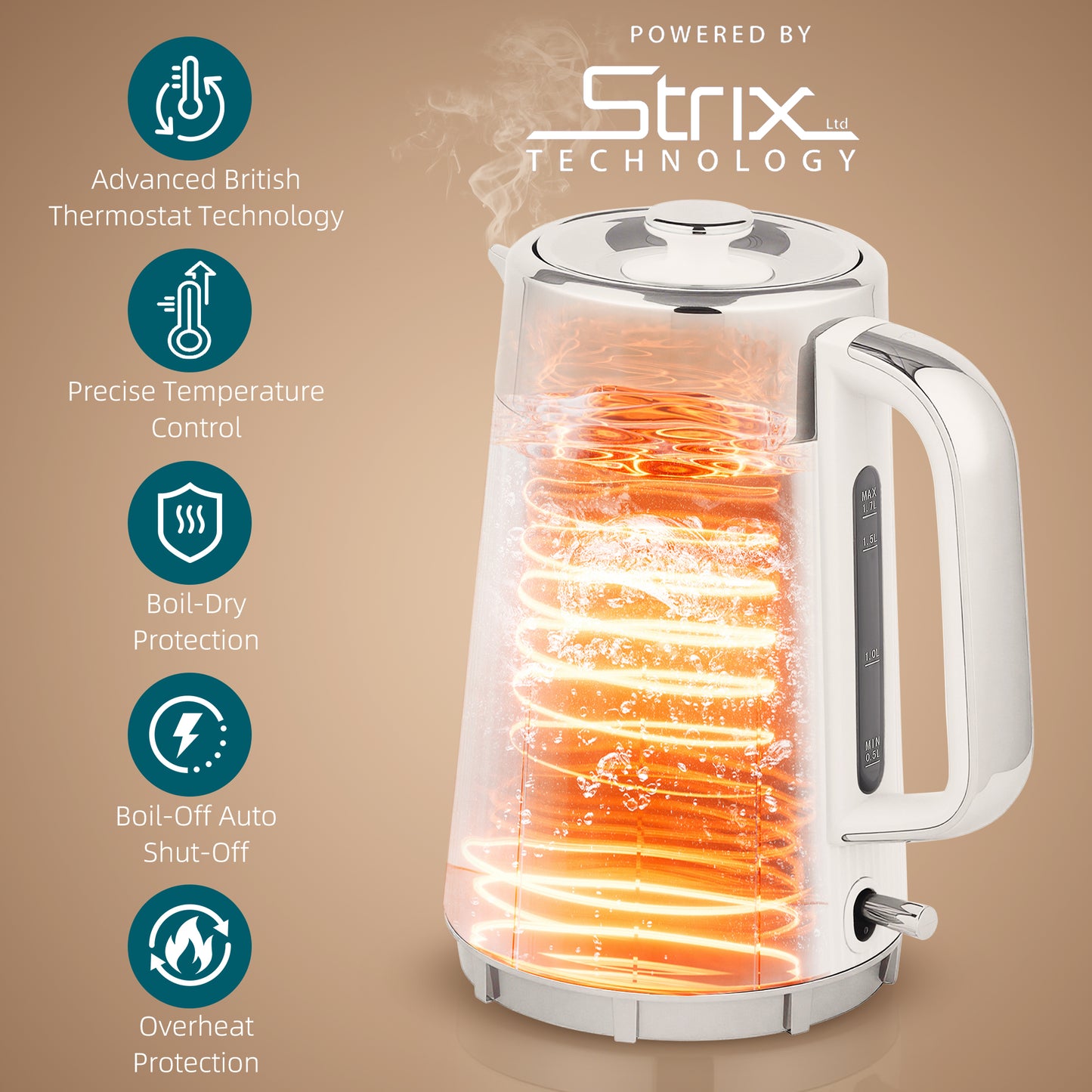 [vendor] Electric Stainless Steel Kettle And Toaster Set, 3000W
