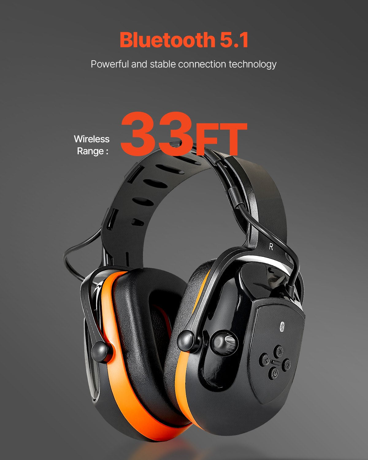 [vendor] Safety Earmuffs Bluetooth Hearing Protection Ear Muffs